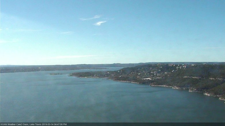 Lake Travis webcam, March 14, 2019 3:50 PM CT