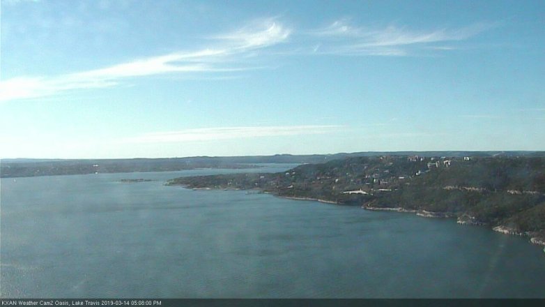 Lake Travis webcam, March 14, 2019 4:10 PM CT