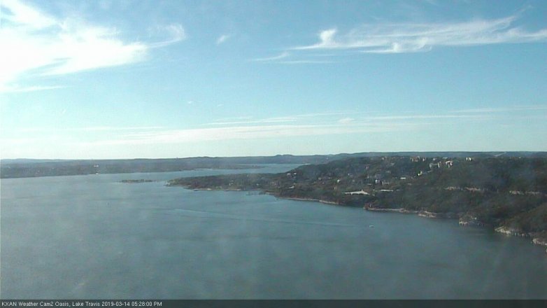 Lake Travis webcam, March 14, 2019 4:30 PM CT