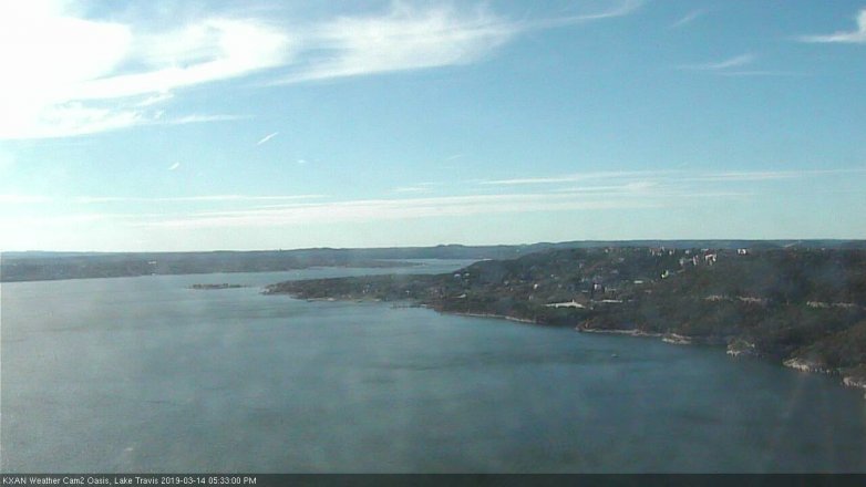 Lake Travis webcam, March 14, 2019 4:35 PM CT