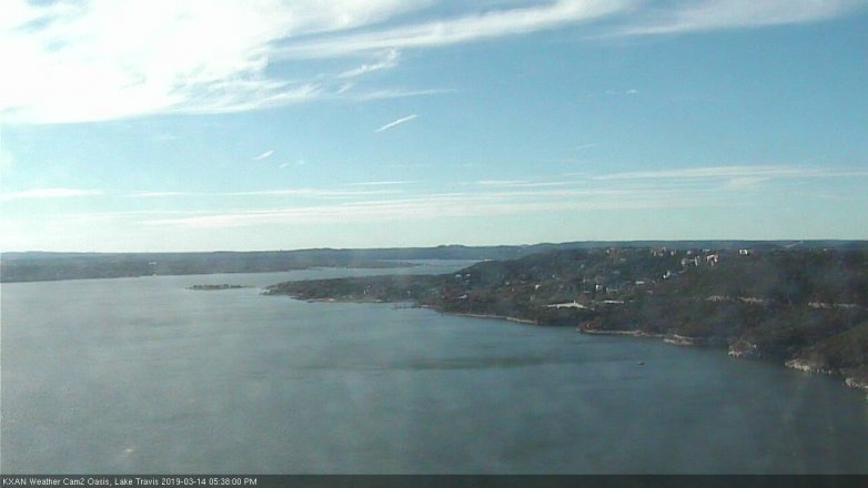 Lake Travis webcam, March 14, 2019 4:40 PM CT