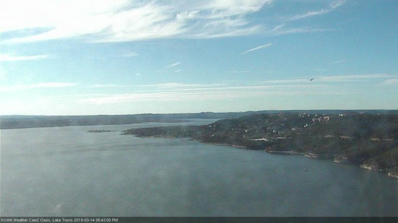 Lake Travis webcam, March 14, 2019 4:45 PM CT