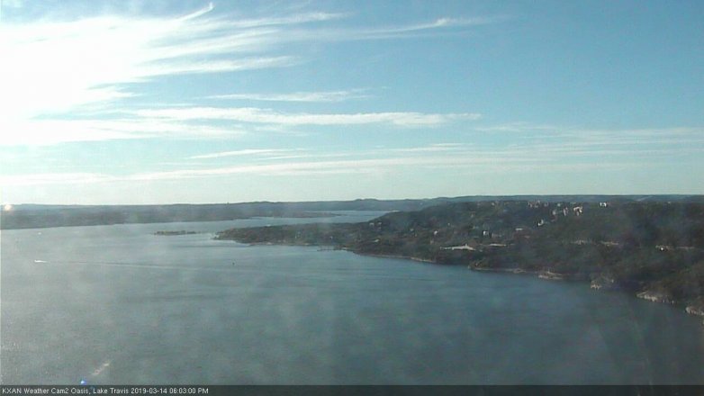 Lake Travis webcam, March 14, 2019 5:05 PM CT