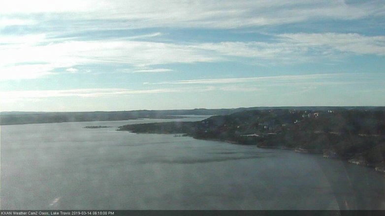 Lake Travis webcam, March 14, 2019 5:20 PM CT
