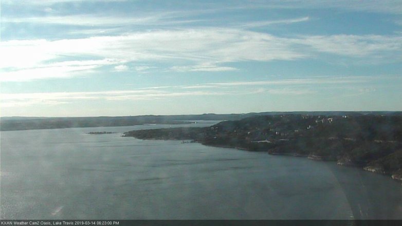 Lake Travis webcam, March 14, 2019 5:25 PM CT