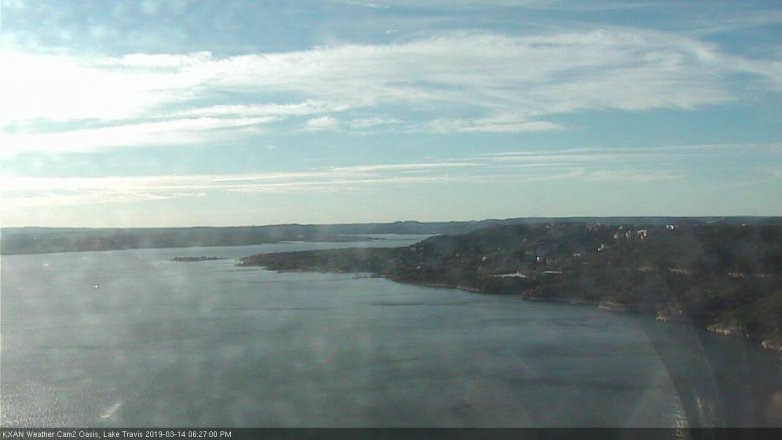 Lake Travis webcam, March 14, 2019 5:30 PM CT