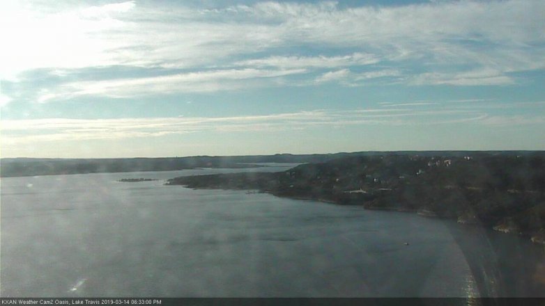 Lake Travis webcam, March 14, 2019 5:35 PM CT