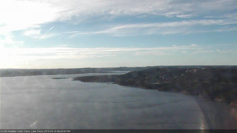 Lake Travis webcam, March 14, 2019 5:45 PM CT
