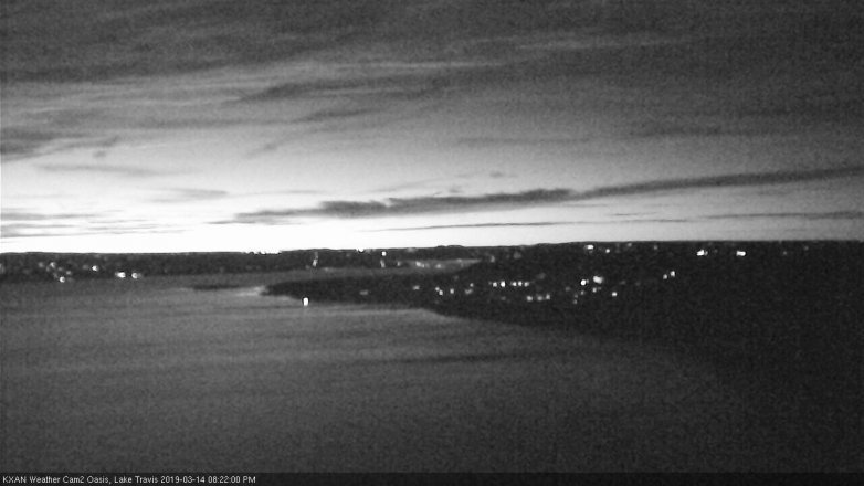 Lake Travis webcam, March 14, 2019 7:25 PM CT