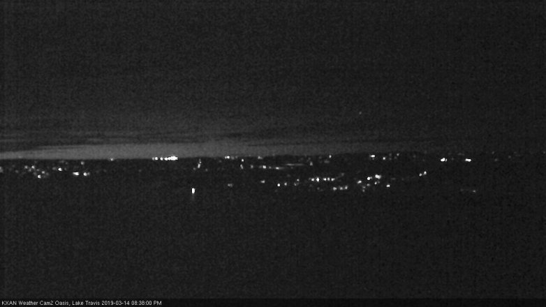 Lake Travis webcam, March 14, 2019 7:40 PM CT