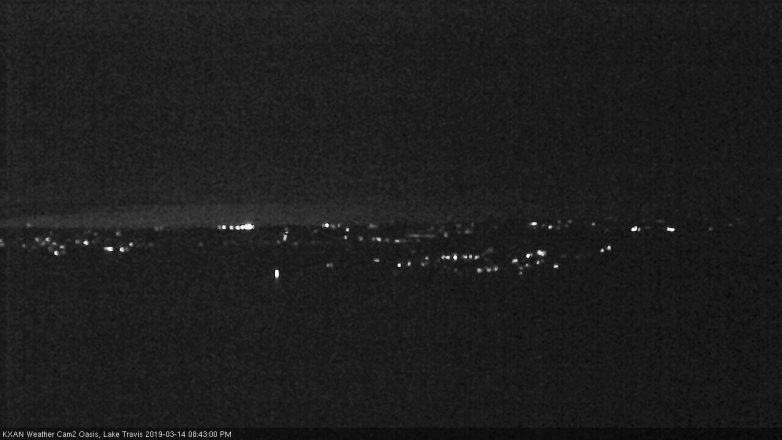 Lake Travis webcam, March 14, 2019 7:45 PM CT