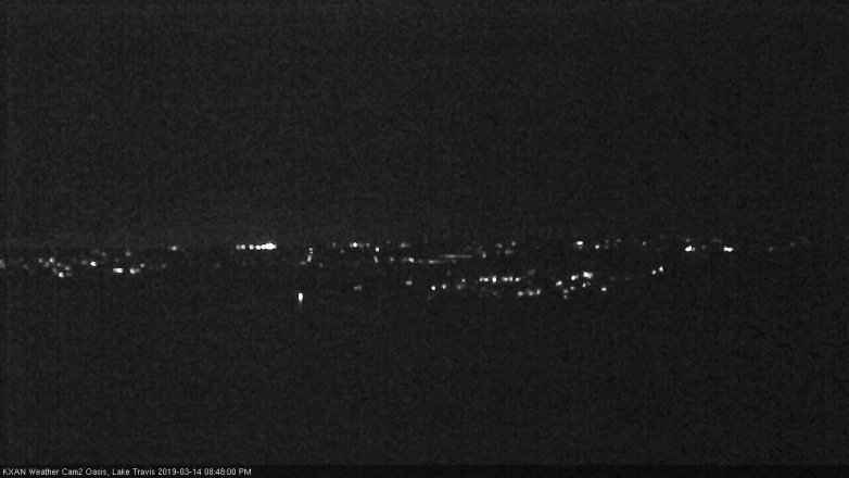 Lake Travis webcam, March 14, 2019 7:50 PM CT