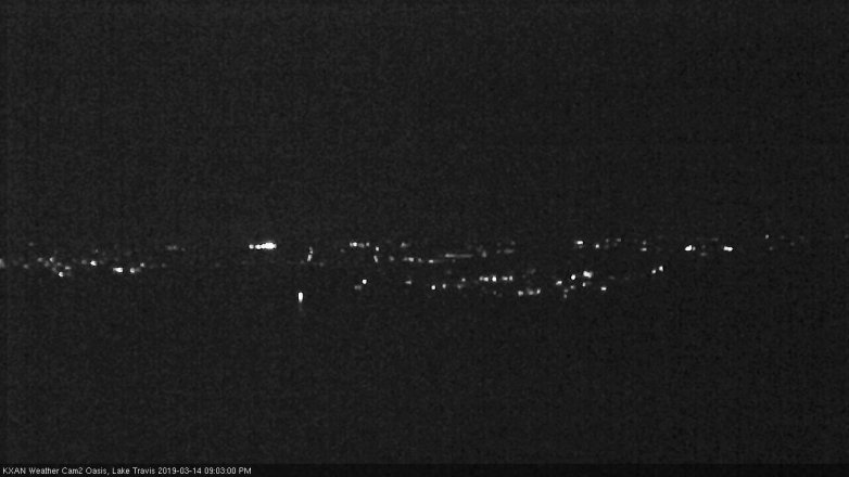 Lake Travis webcam, March 14, 2019 8:05 PM CT