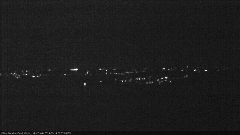 Lake Travis webcam, March 14, 2019 8:10 PM CT
