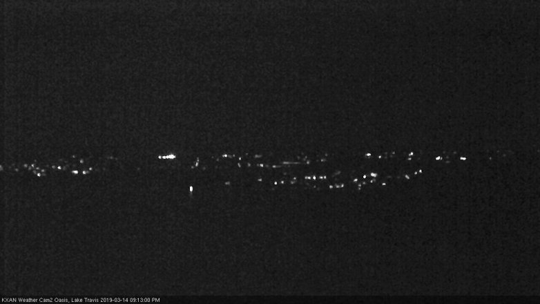 Lake Travis webcam, March 14, 2019 8:15 PM CT
