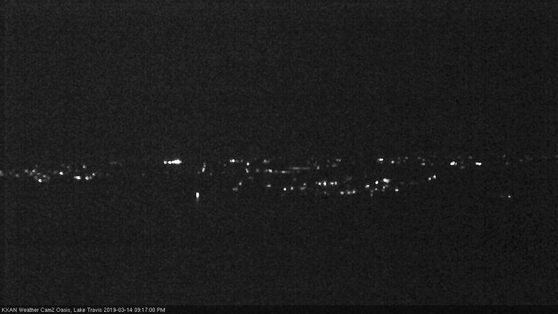 Lake Travis webcam, March 14, 2019 8:20 PM CT
