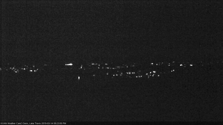 Lake Travis webcam, March 14, 2019 8:25 PM CT