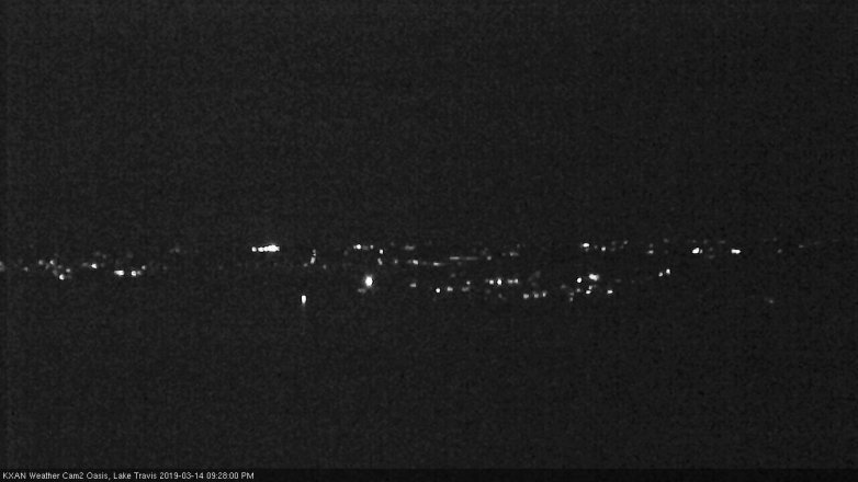 Lake Travis webcam, March 14, 2019 8:30 PM CT