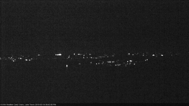 Lake Travis webcam, March 14, 2019 8:45 PM CT