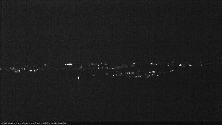 Lake Travis webcam, March 14, 2019 8:50 PM CT
