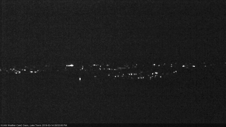 Lake Travis webcam, March 14, 2019 8:55 PM CT