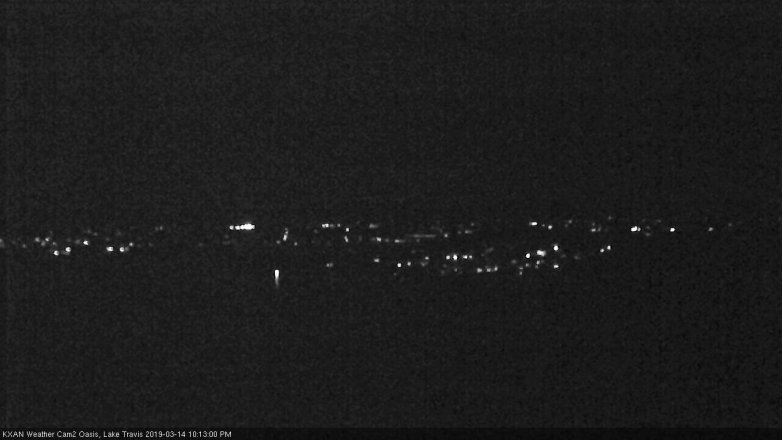 Lake Travis webcam, March 14, 2019 9:15 PM CT