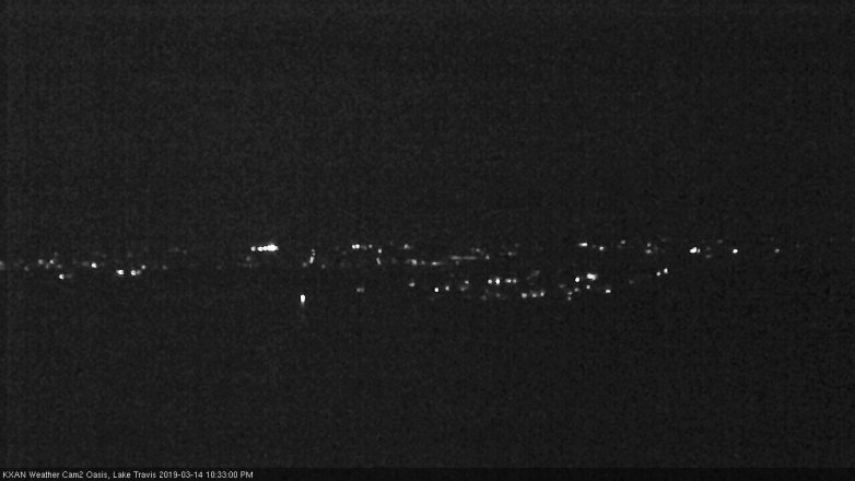 Lake Travis webcam, March 14, 2019 9:35 PM CT
