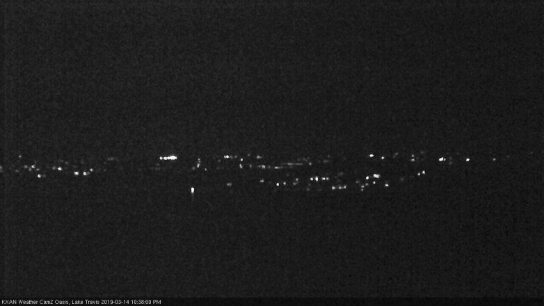 Lake Travis webcam, March 14, 2019 9:40 PM CT
