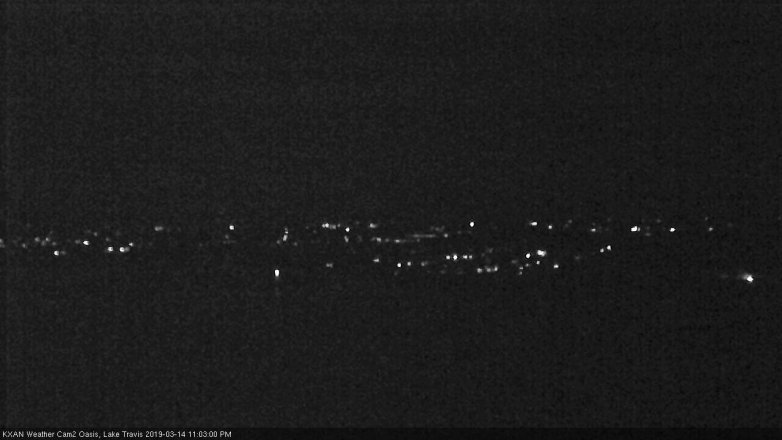 Lake Travis webcam, March 14, 2019 10:05 PM CT