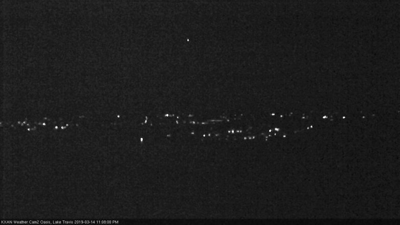 Lake Travis webcam, March 14, 2019 10:10 PM CT