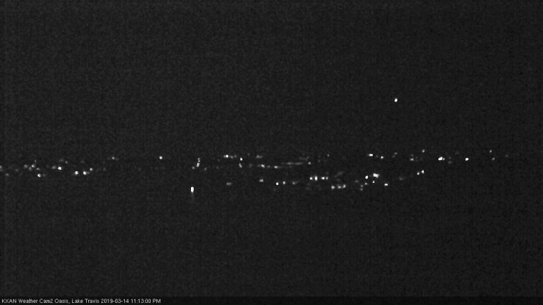 Lake Travis webcam, March 14, 2019 10:15 PM CT