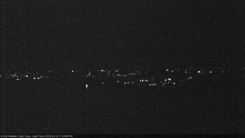 Lake Travis webcam, March 14, 2019 10:20 PM CT