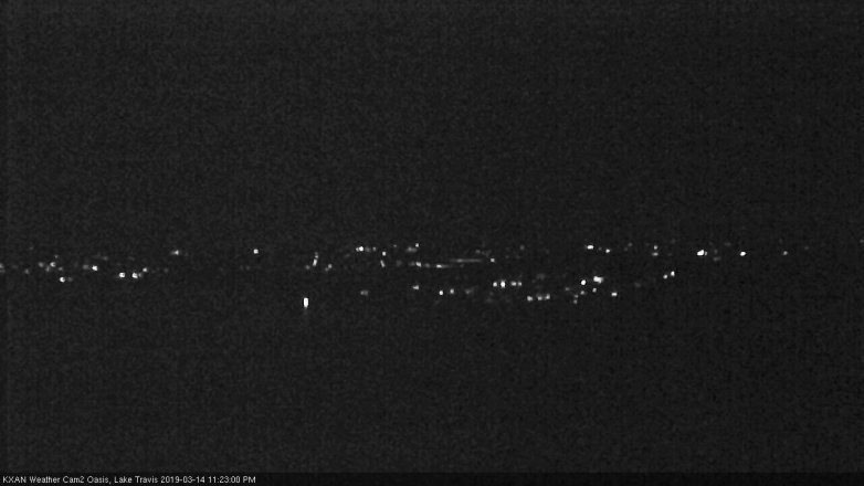 Lake Travis webcam, March 14, 2019 10:25 PM CT