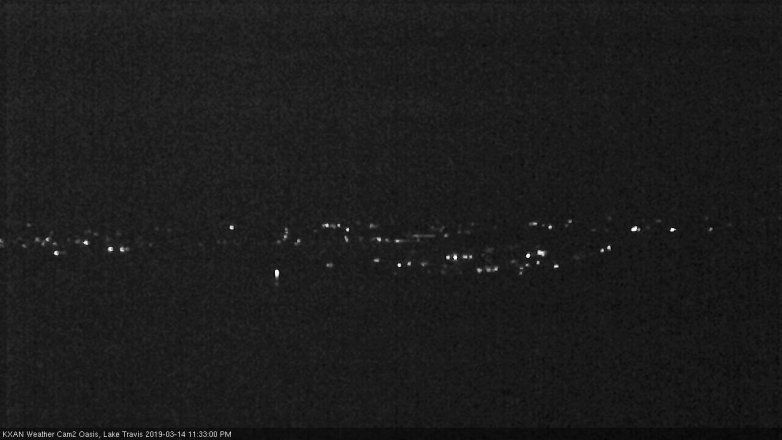 Lake Travis webcam, March 14, 2019 10:35 PM CT