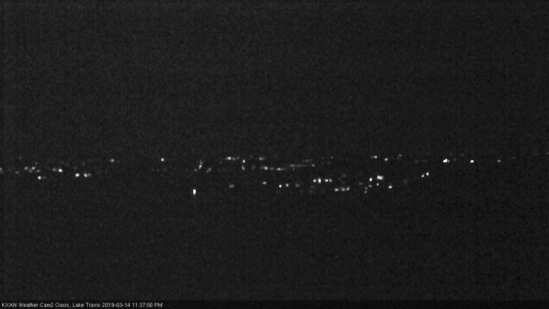 Lake Travis webcam, March 14, 2019 10:40 PM CT
