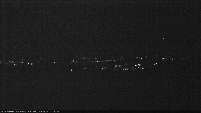 Lake Travis webcam, March 14, 2019 10:50 PM CT
