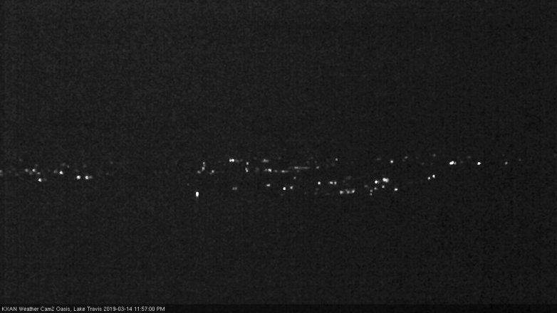 Lake Travis webcam, March 14, 2019 11:00 PM CT
