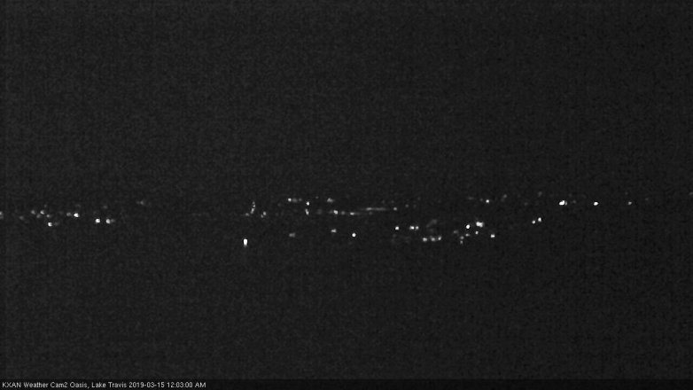 Lake Travis webcam, March 14, 2019 11:05 PM CT