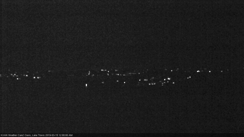 Lake Travis webcam, March 14, 2019 11:10 PM CT