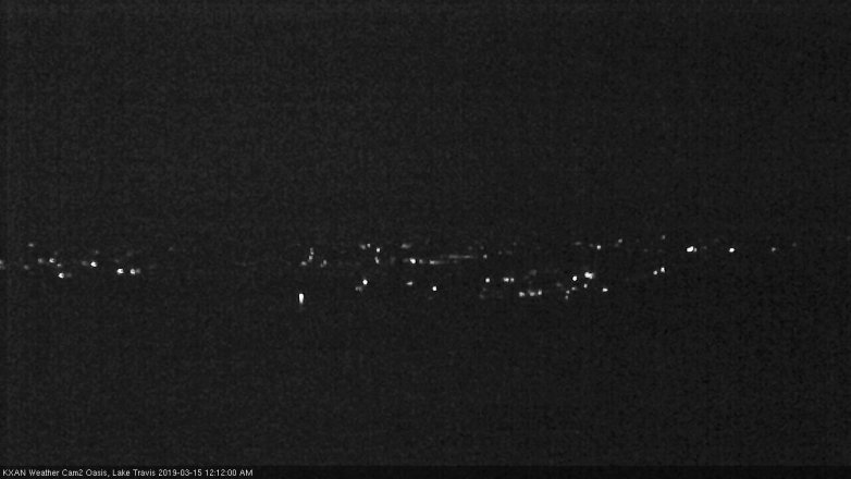 Lake Travis webcam, March 14, 2019 11:15 PM CT
