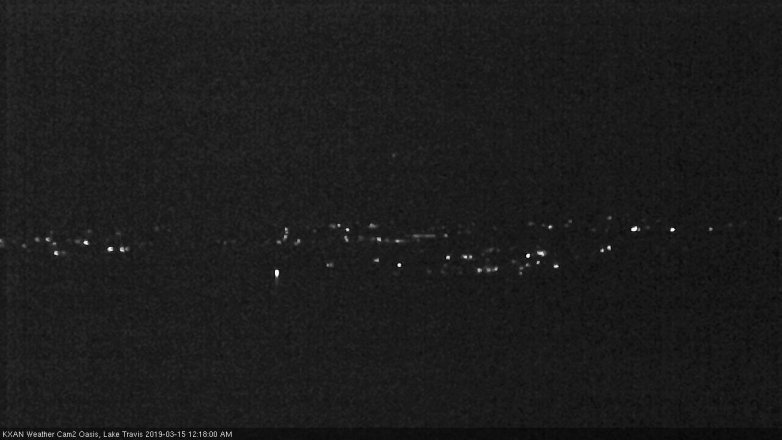 Lake Travis webcam, March 14, 2019 11:20 PM CT