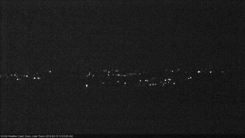 Lake Travis webcam, March 14, 2019 11:25 PM CT