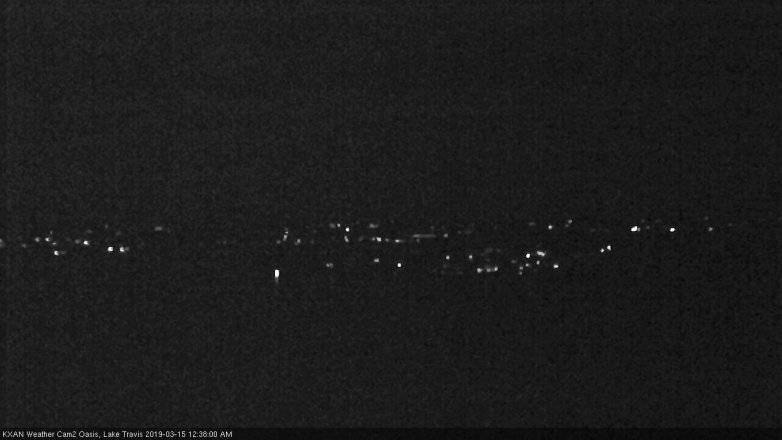 Lake Travis webcam, March 14, 2019 11:40 PM CT