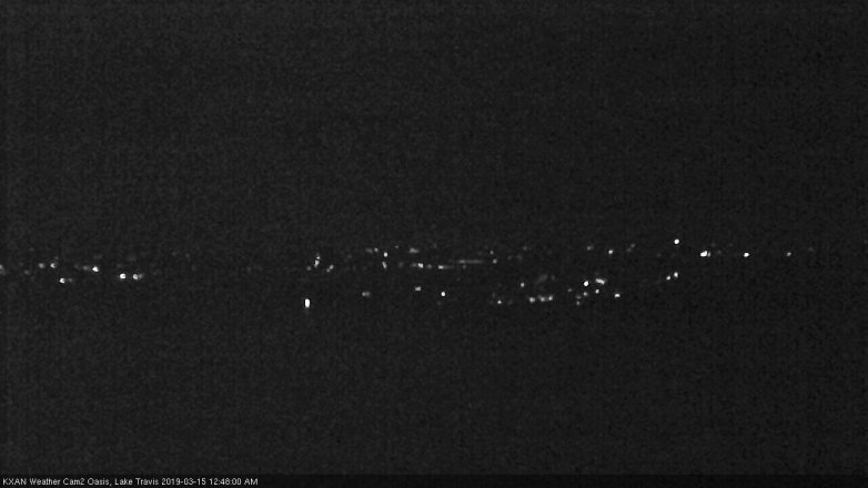Lake Travis webcam, March 14, 2019 11:50 PM CT