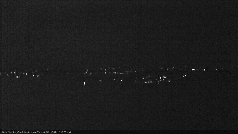 Lake Travis webcam, March 14, 2019 11:55 PM CT