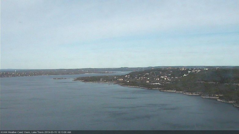 Lake Travis webcam, March 15, 2019 9:15 AM CT