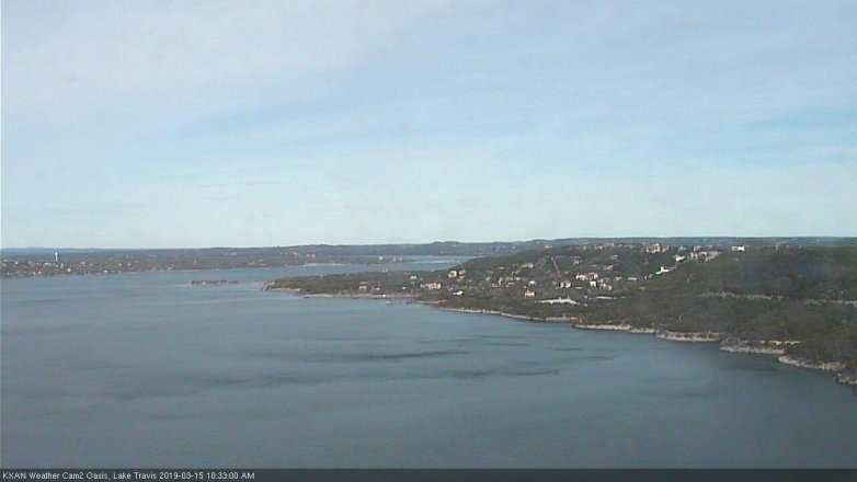 Lake Travis webcam, March 15, 2019 9:35 AM CT