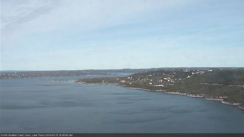Lake Travis webcam, March 15, 2019 9:40 AM CT