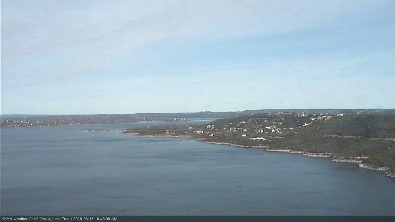 Lake Travis webcam, March 15, 2019 9:45 AM CT