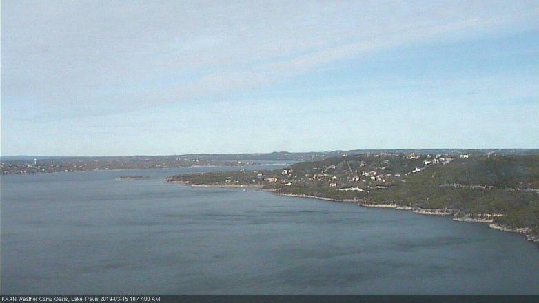 Lake Travis webcam, March 15, 2019 9:50 AM CT